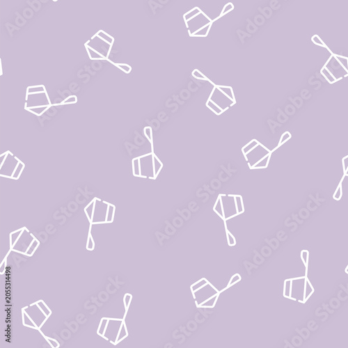 Fotografía protein spoon line seamless pattern protein spoon thin line illustration