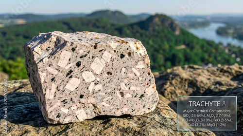 Trachyte Specimen Siebengebirge North Rhine Westphalia Germany Ultra Realistic Geological RAW Photograph