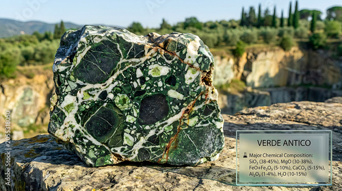 Verde Antico Serpentine Breccia Specimen Tuscany Italy Ultra Realistic Geological RAW Photograph
