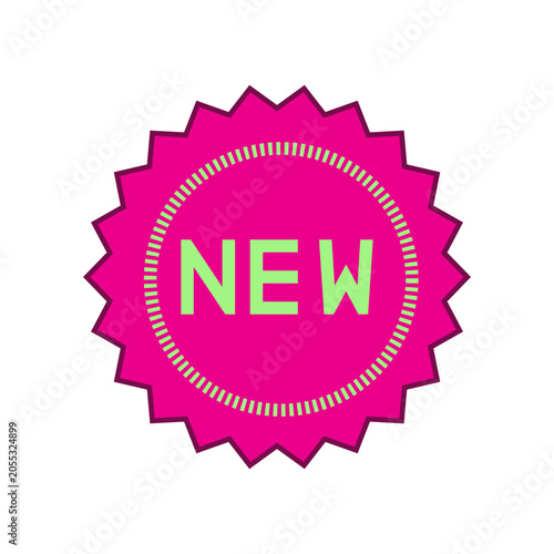 Label New icon design template