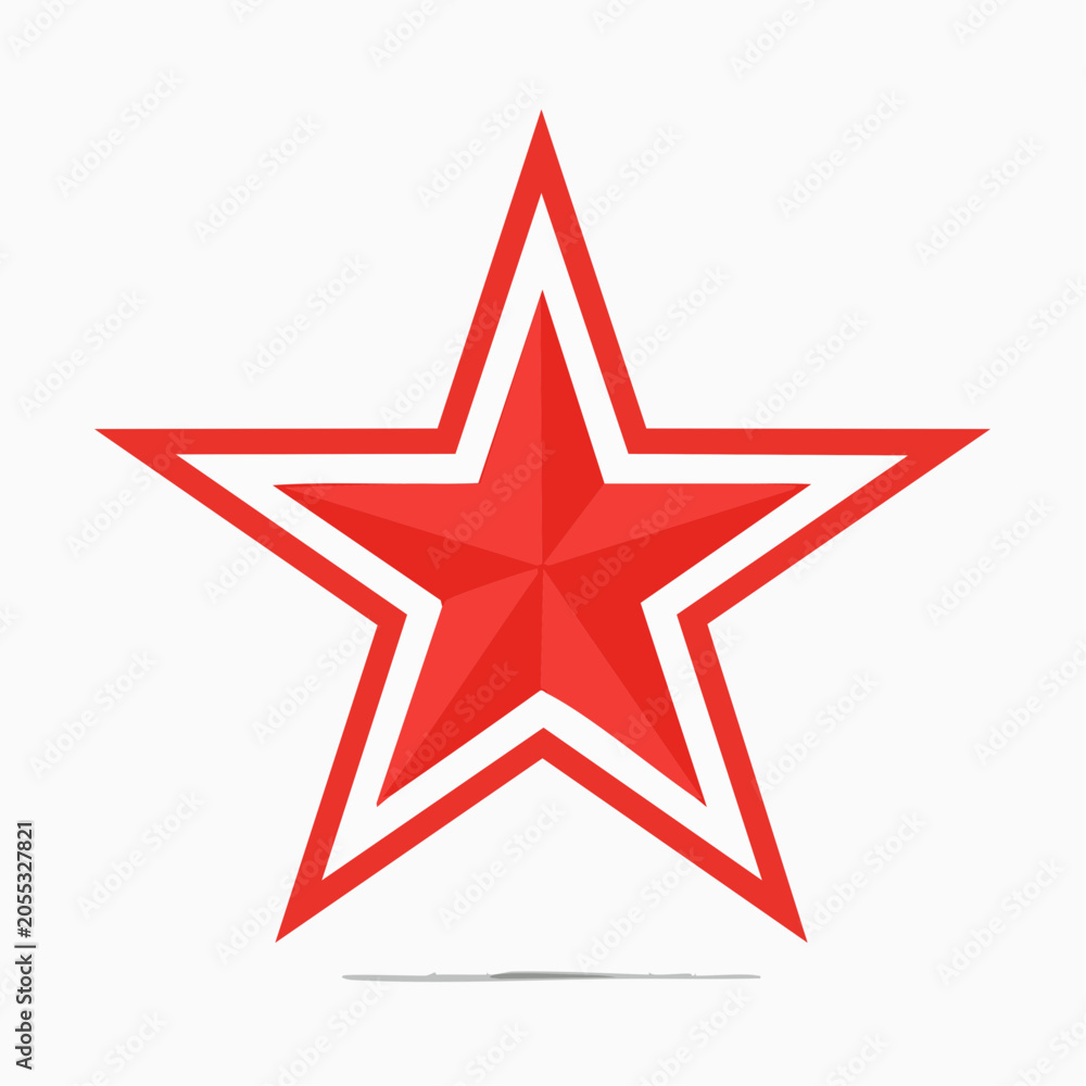 Obraz premium Red Star Icon