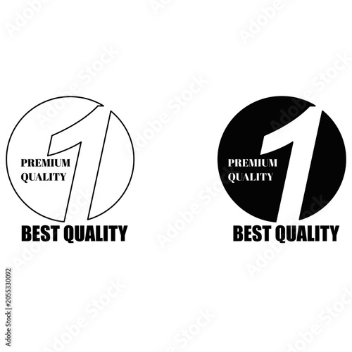 Premium quality best quality logos number one badges