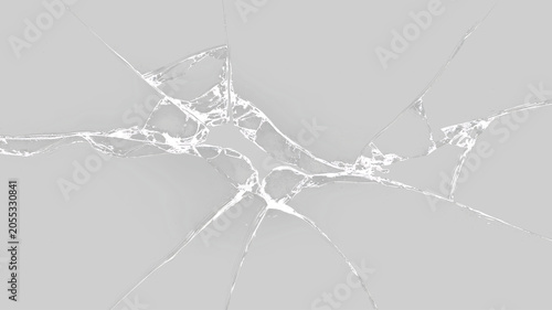 Foto Realistic shattered surface with glass splinters PNG