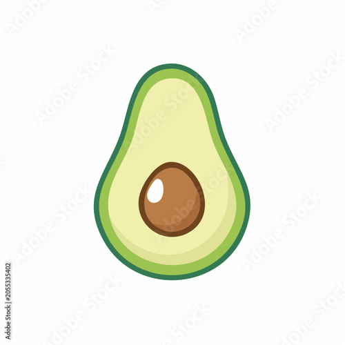 Simple Avocado Icon