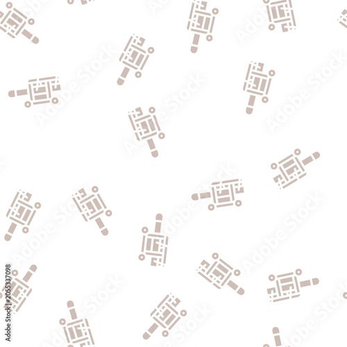 Fotografie ram equipment glyph vector seamless pattern