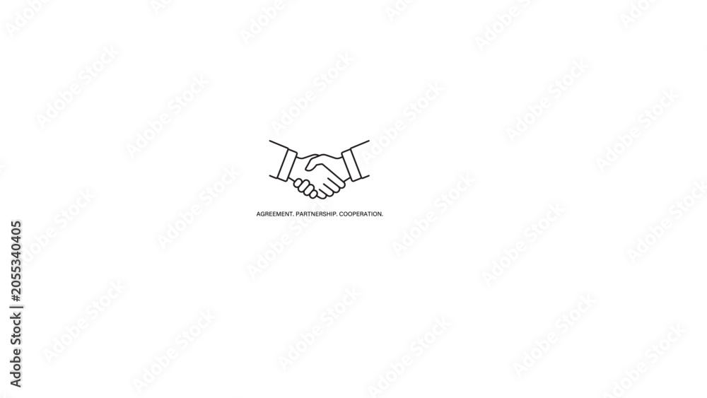 Obraz premium Handshake agreement partnership trust