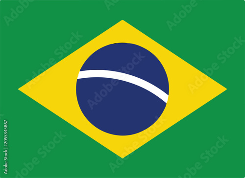 Brazil Flag Vector Set – Green Yellow Blue National Symbol Icons & Illustrations