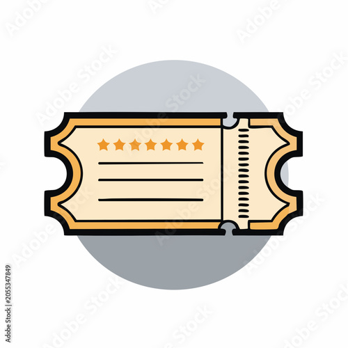 Vintage Ticket Icon