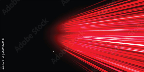 Photos Red light trails expanding from side in motion with abstract velocity background