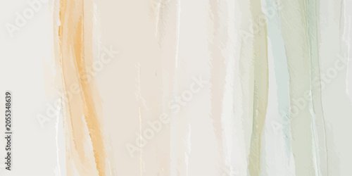 Cuadro en lienzo Soft vertical pastel watercolor wash abstract background with watercolor abstrac