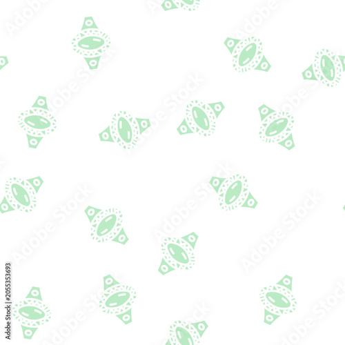 Foto ring with magic diamond glyph vector seamless pattern