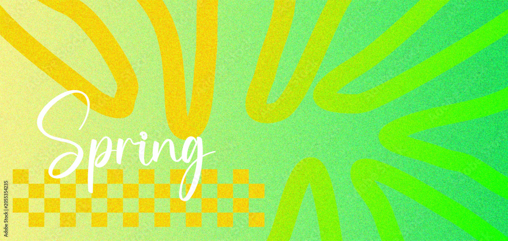 Obraz premium Fresh Green Spring Abstract Background