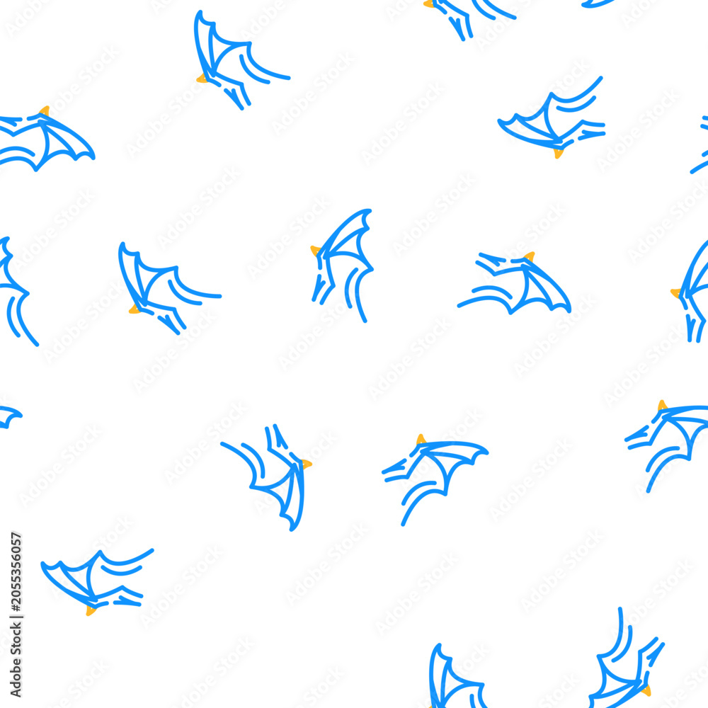 Naklejka premium gargoyle wing vector seamless pattern gargoyle wing sign illustration