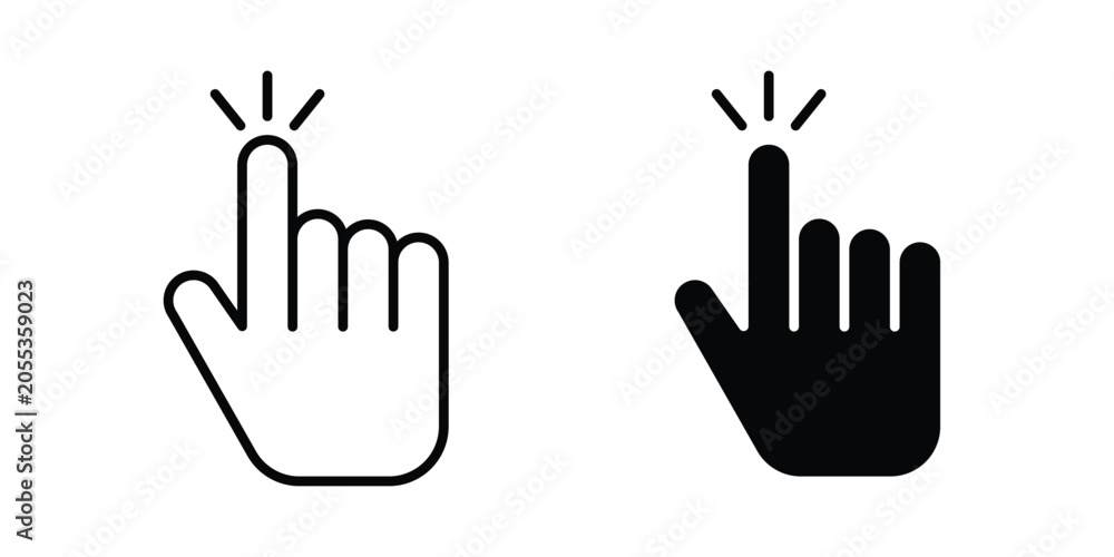 Obraz premium Hand cursor icon