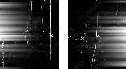Abstract grunge texture with vertical scratches and horizontal light streaks