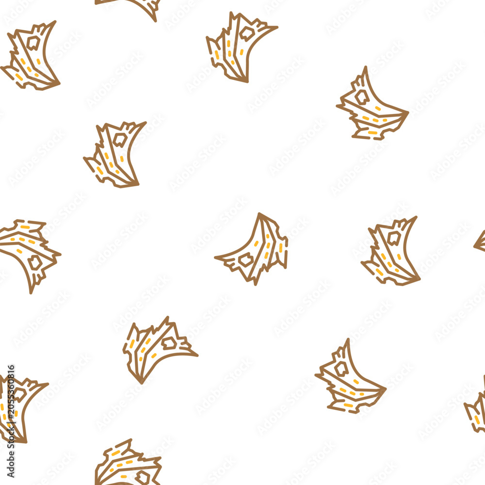 Naklejka premium ragged wing vector seamless pattern ragged wing sign illustration