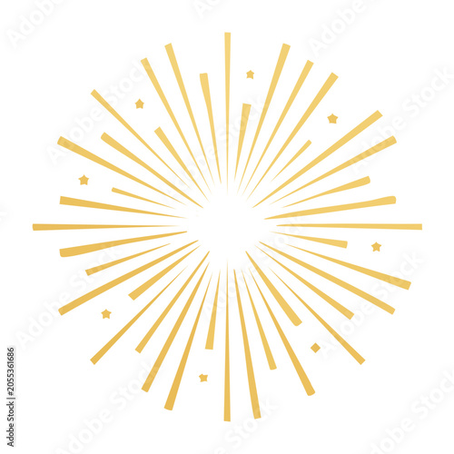 Golden Burst of Light Graphic