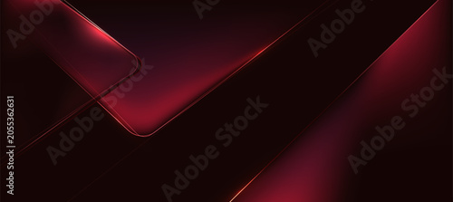 red black geometric on dark background. abstract elegant background vector illustration, banner business product presentations