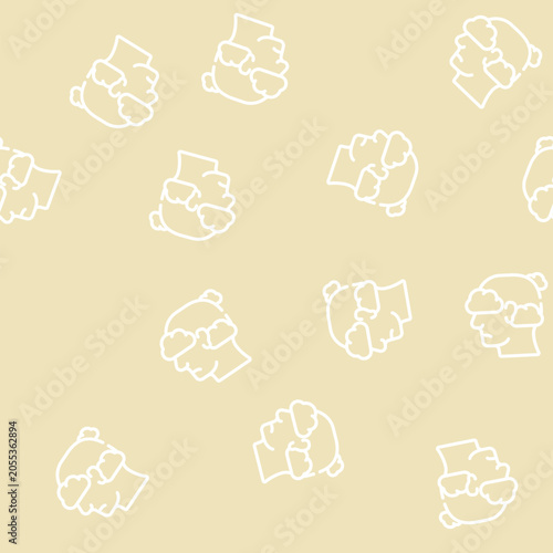 fly in clouds neurosis line seamless pattern fly in clouds neurosis thin line illustration