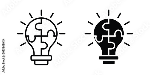 Tableau sur toile Problem solving icon