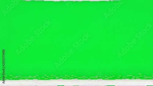 Analog Static Interference Green Screen Overlay