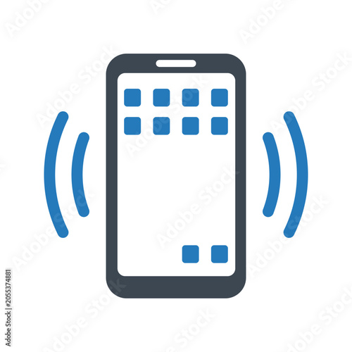 Smartphone vibrating icon