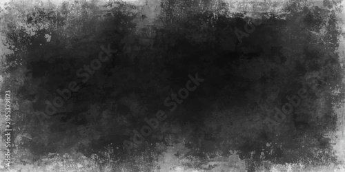 Schilderij op canvas Abstract Grunge Wall Background with Dark Vintage Rough Concrete Texture and Dir