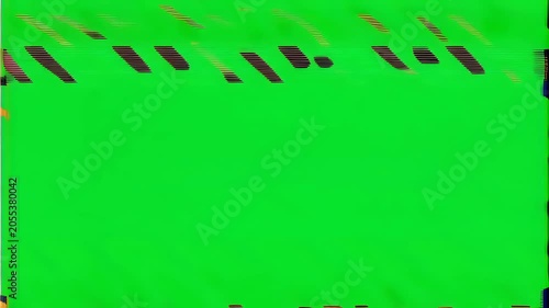 Hazard Tape Transition Green Screen Overlay