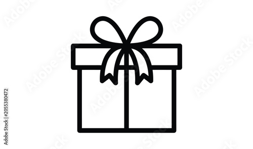 A simple line drawing of a gift box with a bow on top video