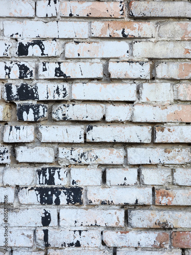 Old and dirty brick wall. Brickwork texture