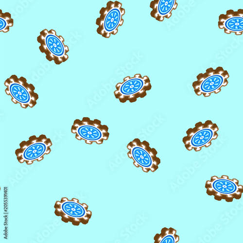 Fotografia aircraft maintenance aeronautical engineer isometric seamless pattern