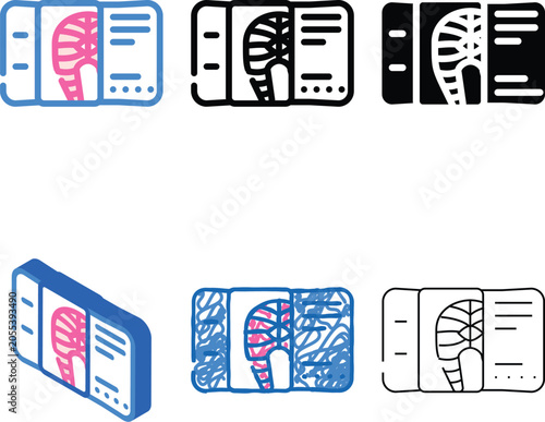 Valokuva fish dish airline food color multipack icon vector