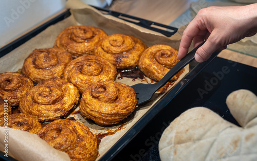Konstfotografi Baking zeeuwse bolus at home, traditional dutch sweet pastry from Province Zeela
