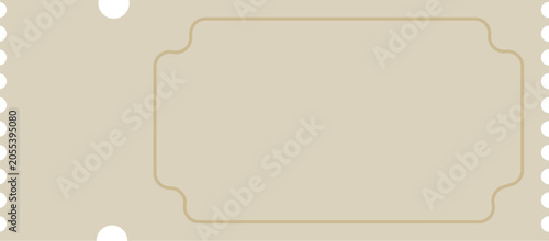 Photos Blank movie ticket stub with beige background