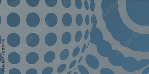 Εκτύπωση καμβά Blue Abstract Pattern With Circular Shapes.