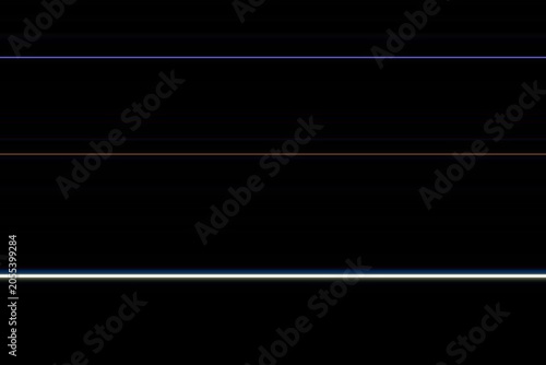 Minimalist abstract horizon light line on dark space background