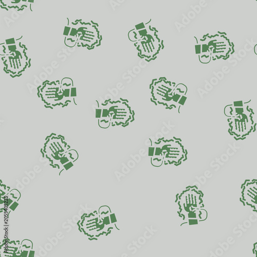 Foto electric shocks household injury accident glyph vector seamless pattern