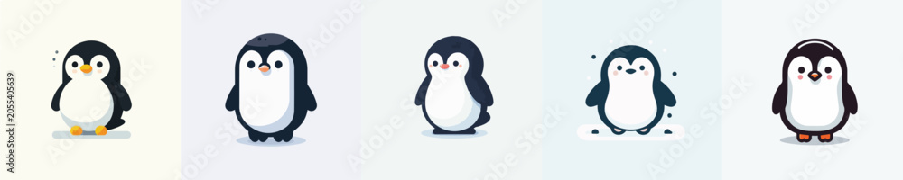 Obraz premium Penguin Vector Illustration