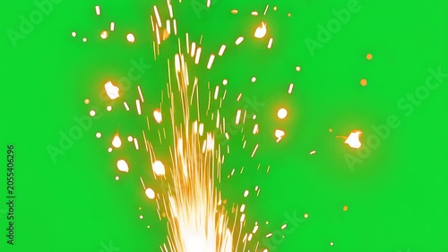 Fireball Projectile Green Screen Effect