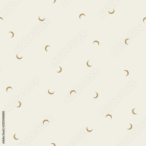 Foto Minimalist celestial seamless pattern with cartoon vector tiny crescent moons