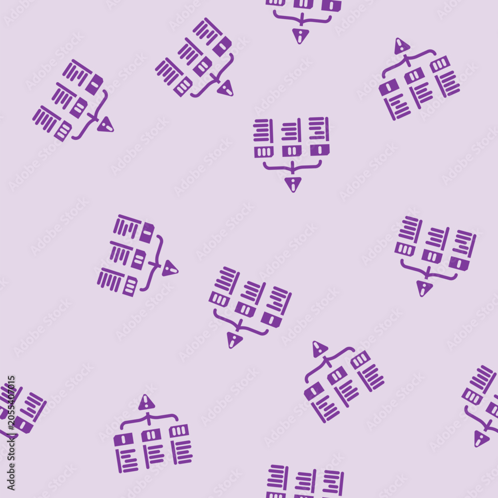 Fototapeta premium evaluation risk glyph vector seamless pattern. evaluation risk thin illustration