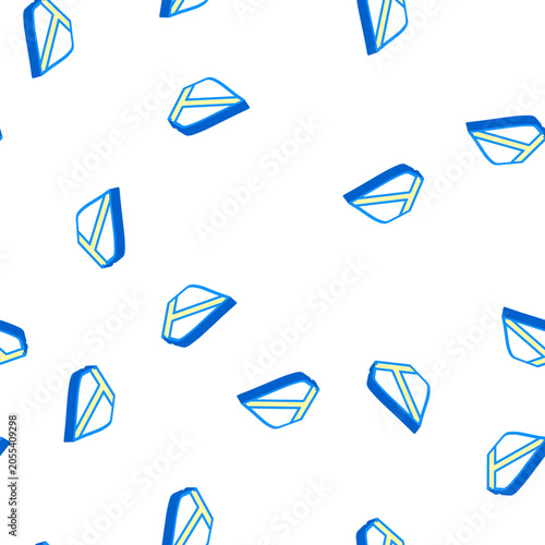 Foto pope hat isometric seamless pattern. pope hat sign illustration