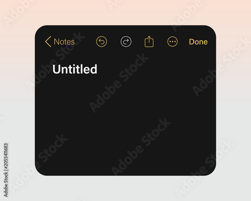 Quadro em tela Notes user interface template