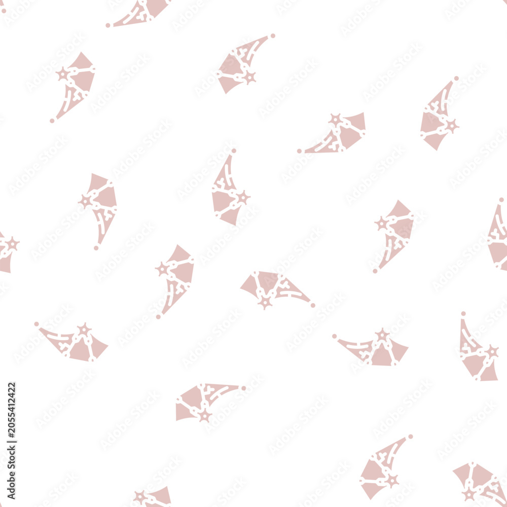 Naklejka premium wing with gear glyph vector seamless pattern. wing with gear thin illustration