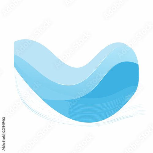 Abstract Blue Waves