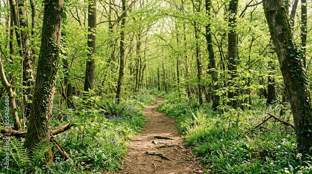 Fototapeta premium footpath in the forest