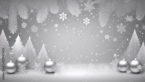 Background Silver Christmas