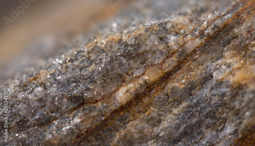 A glittering stone ridge like a frozen thunderbolt, caught between rust and starlight