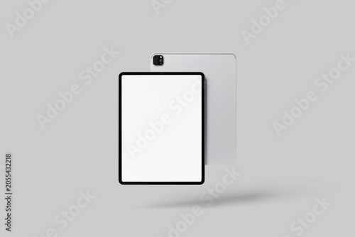 Blank Tablet Mockup - 3D Illustration