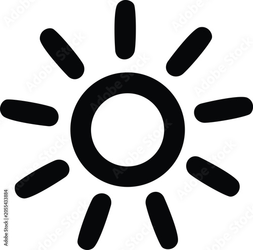 abstract vector background with sun